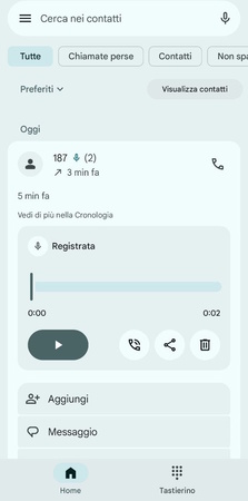 Registrare con Android